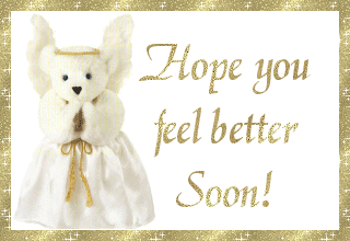 Hope You Feel Better Soon Angel Bear GIF