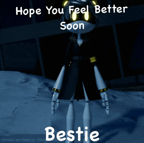 Hope You Feel Better Soon Bestie Poster
