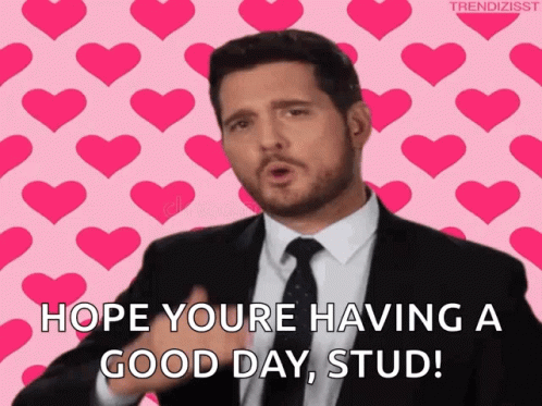 Hope You're Having A Good Day Man Flying Kiss GIF