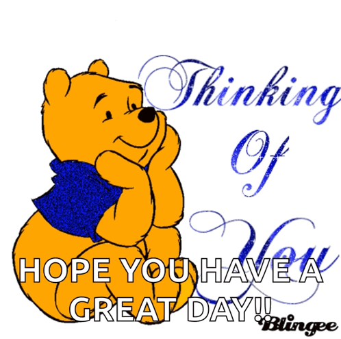 Hope You're Having A Good Day Winnie The Pooh Thinking GIF