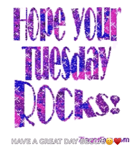 Hope Your Tuesday Rocks Poster