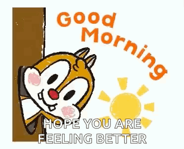 Hope Youre Feeling Better Animated Chipmunk GIF
