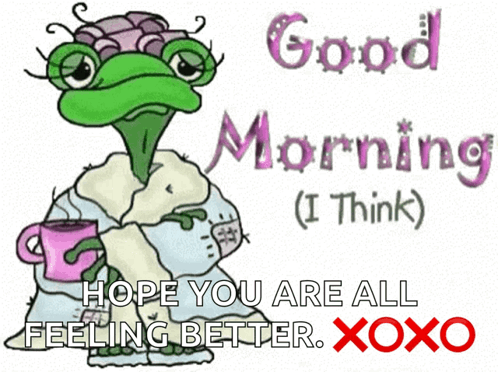 Hope Youre Feeling Better Animated Frog GIF