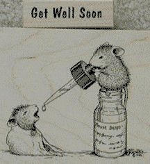 Hope Youre Feeling Better Mouse Giving Medicine GIF
