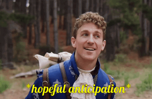 Hopeful Anticipation Excited Eager Guy GIF