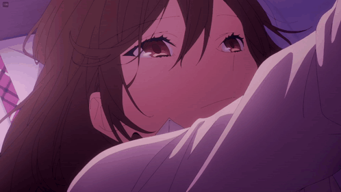 Horimiya Kyoko Hori Tender Face Touch GIF