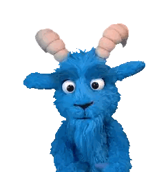Horned Stuffed Animal Covering Eyes