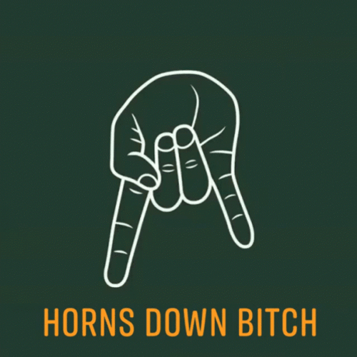 Horns Down GIF