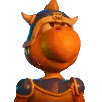 Horns Helmet Cartoon Character