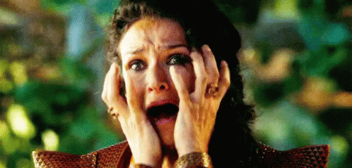 Kellyn Gornman Horrified Hands Down On Her Face GIF