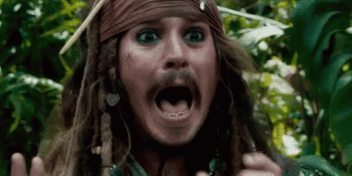 Johnny Depp Horrified In The Forest GIF