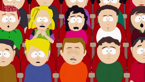South Park People Horrified While Watching GIF