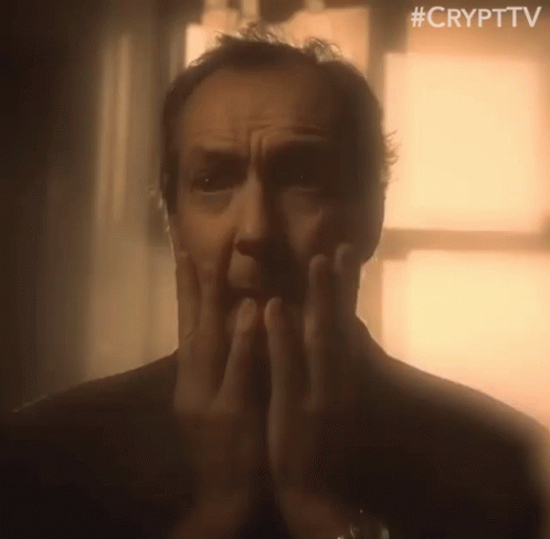 Horrified Petrified Scared Facial GIF