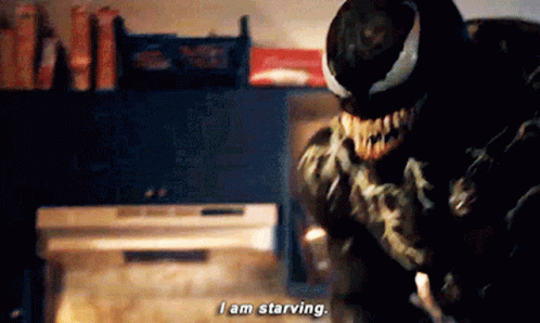 Horrifying Venom I Am Starving GIF