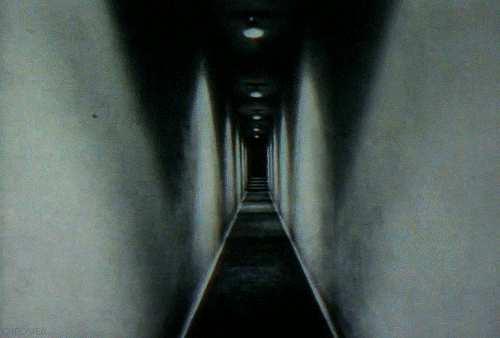 Horror Corridor Never Ending Path GIF