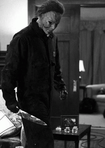 Horror Movie Killer Characters Slideshow GIF