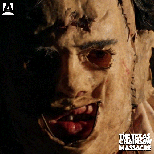 Horror Movie Leatheface Close Up GIF