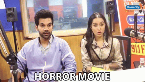 Horror Movie Radio Broadcasters GIF
