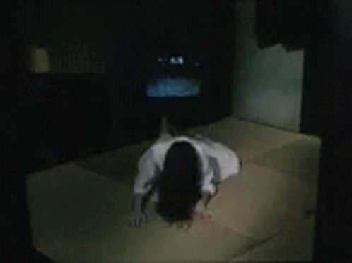 Horror Movie Sadako Standing GIF
