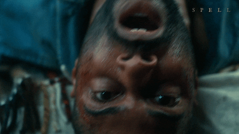 Horror Movie Scared Man Shouting GIF