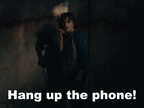 Horror Movie The Grabber Hang Up Phone Now GIF