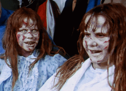 Horror Outfits Sisters Creepy GIF