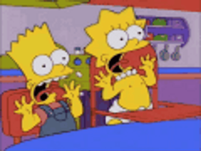 Horror Simpsons Kids GIF