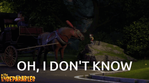 Horse Drawn Carriage With Oh I Don't Know GIF