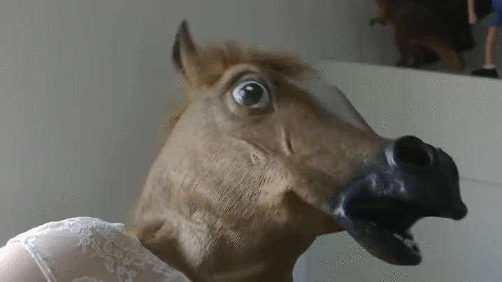 Horse Mask Killer GIF