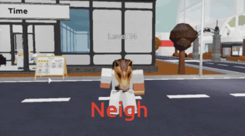 Horse Neigh Roblox World GIF