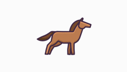Horse Running Animation Illustration GIF