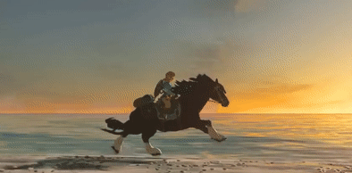 Horse Running Breath Of The Wild GIF