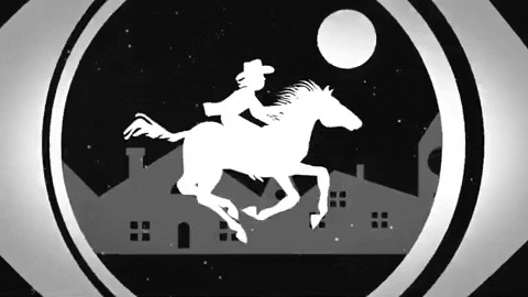 Horse Running Six Shooter Records Cowboy GIF