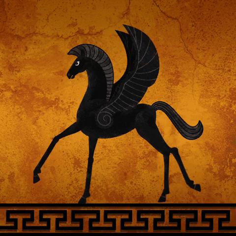 Horse Running Art GIF