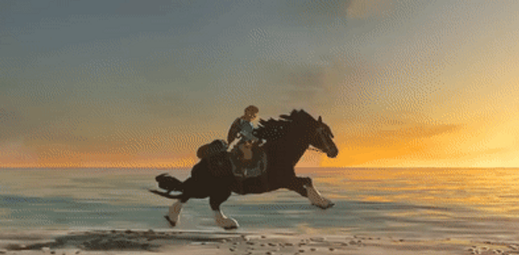 Horse Running Breath Of The Wild GIF