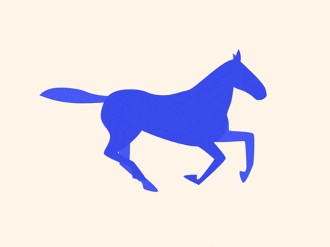 Horse Running Pony Artwork GIF