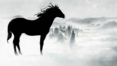 Horse Silhouette Animation GIF