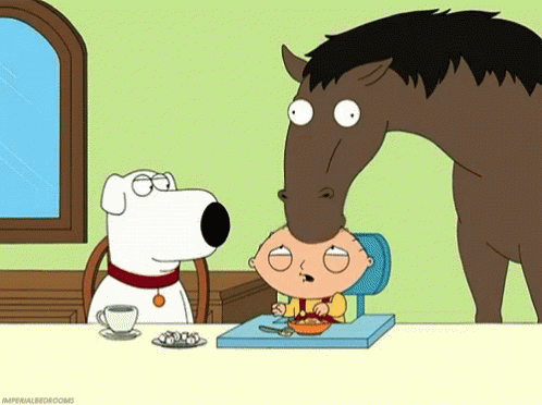 Horse Sticking Head Into Baby's Mouth