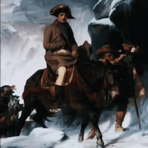 Horseback Riding Napoleon Meme GIF