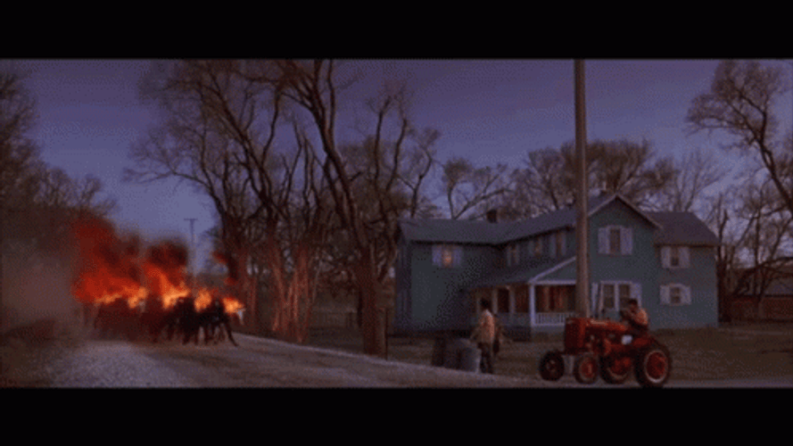 Horses On Fire Mars Attacks GIF