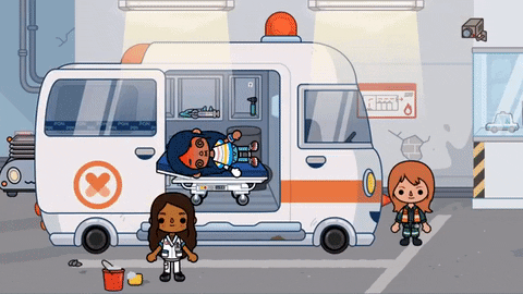 Hospital Scene In Toca Boca Life GIF