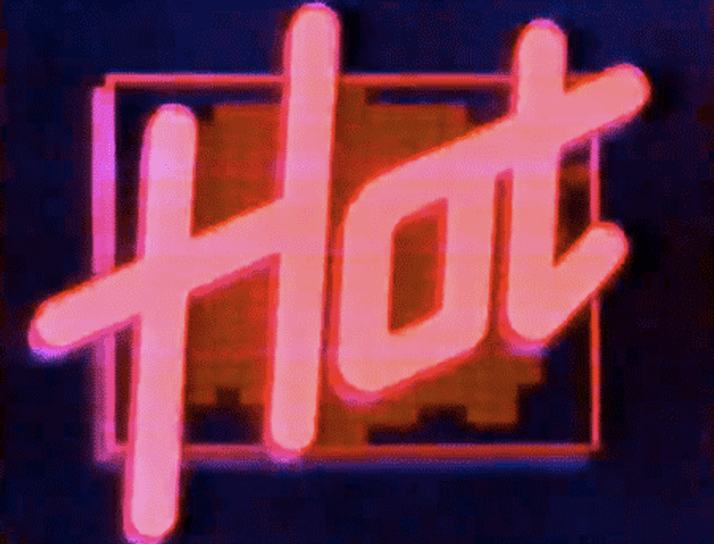Hot 80s Retro Signage GIF