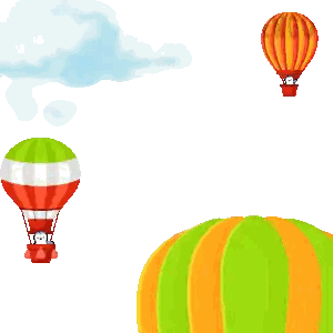 Hot Air Balloon with Pengu
