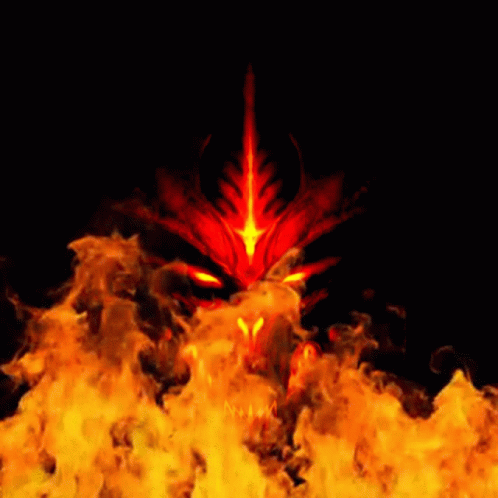 Hot As Hell Demon Face GIF