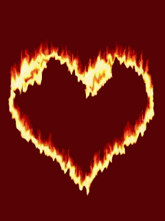 Hot As Hell Heart Fire GIF