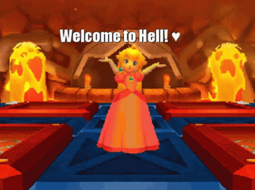 Hot As Hell Princess Peach GIF