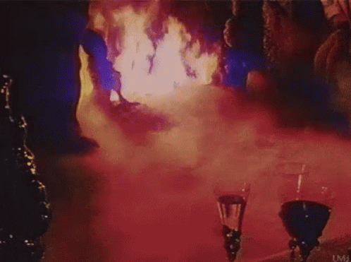 Hot As Hell Smoking Fire GIF