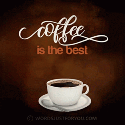 Hot Black Coffee Monday Motivation GIF