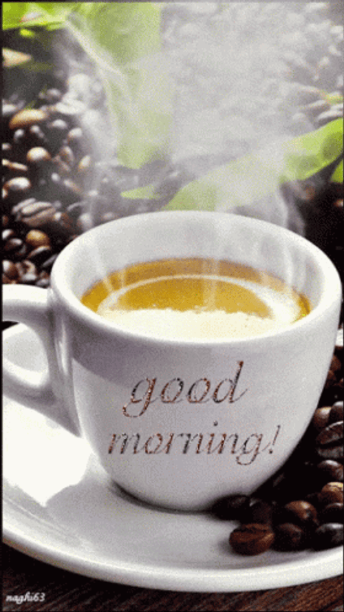 Hot Coffee Good Morning GIF