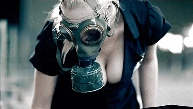 Hot Cool Girl Mask GIF
